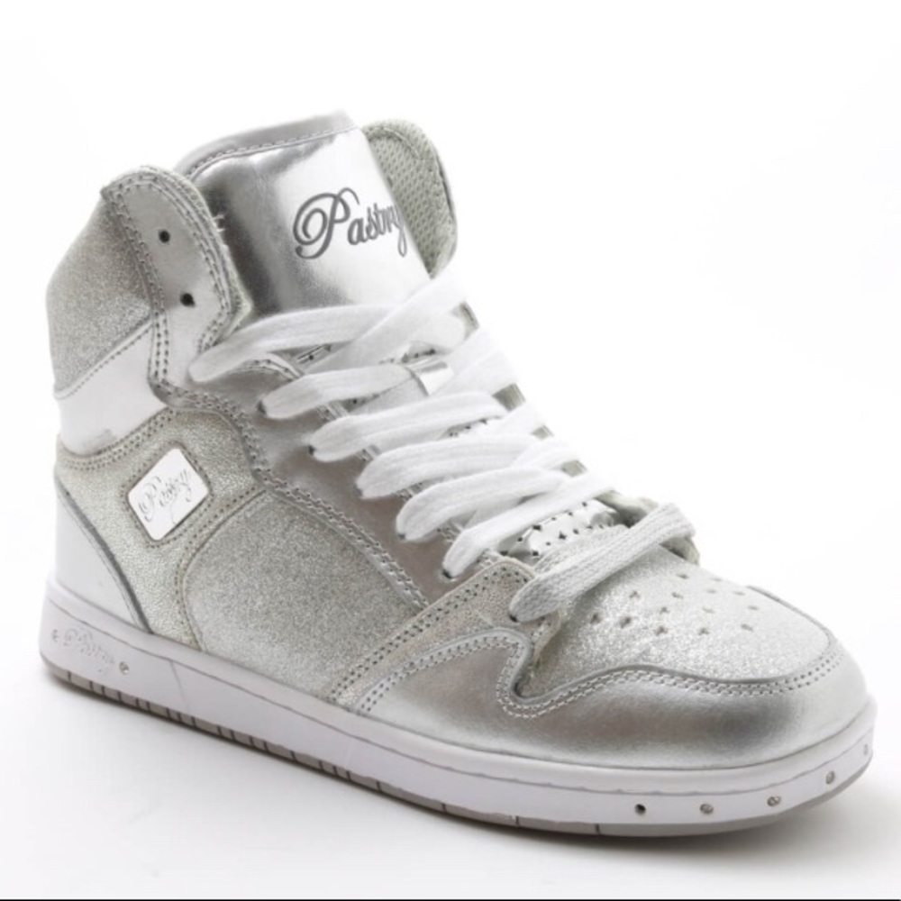 Silver and White Pastry Dance Shoes